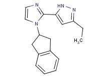 5-[1-(2,3-dihydro-1H-inden-2-yl)-1H-imidazol-2-yl]-3-ethyl-1H-pyrazole