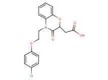 {4-[2-(4-chlorophenoxy)ethyl]-3-oxo-3,4-dihydro-2H-1,4-benzoxazin-2-yl}acetic acid