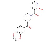 (3,4-dimethoxyphenyl){1-[(2-hydroxypyridin-3-yl)carbonyl]piperidin-3-yl}methanone