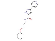 N-[3-(cyclohexyloxy)propyl]-3-pyridin-4-yl-1H-pyrazole-5-carboxamide