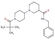 N-benzyl-1'-(2,2-dimethylpropanoyl)-1,4'-bipiperidine-3-carboxamide