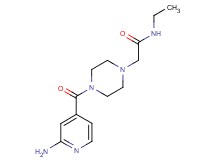 2-[4-(2-aminoisonicotinoyl)-1-piperazinyl]-N-ethylacetamide