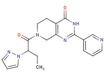 7-[2-(1H-pyrazol-1-yl)butanoyl]-2-pyridin-3-yl-5,6,7,8-tetrahydropyrido[3,4-d]pyrimidin-4(3H)-one