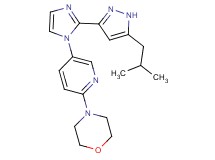 4-{5-[2-(5-isobutyl-1H-pyrazol-3-yl)-1H-imidazol-1-yl]pyridin-2-yl}morpholine