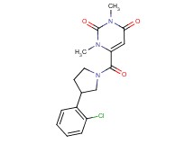 6-{[3-(2-chlorophenyl)-1-pyrrolidinyl]carbonyl}-1,3-dimethyl-2,4(1H,3H)-pyrimidinedione