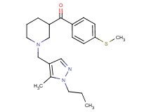 {1-[(5-methyl-1-propyl-1H-pyrazol-4-yl)methyl]-3-piperidinyl}[4-(methylthio)phenyl]methanone