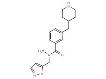 N-(5-isoxazolylmethyl)-N-methyl-3-(4-piperidinylmethyl)benzamide hydrochloride