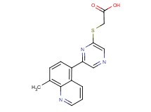 {[6-(8-methylquinolin-5-yl)pyrazin-2-yl]thio}acetic acid