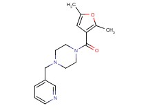 1-(2,5-dimethyl-3-furoyl)-4-(3-pyridinylmethyl)piperazine bis(trifluoroacetate)