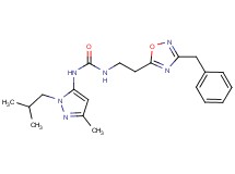 N-[2-(3-benzyl-1,2,4-oxadiazol-5-yl)ethyl]-N'-(1-isobutyl-3-methyl-1H-pyrazol-5-yl)urea