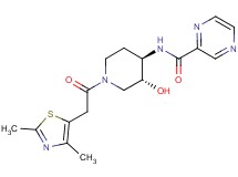N-{(3R*,4R*)-1-[(2,4-dimethyl-1,3-thiazol-5-yl)acetyl]-3-hydroxypiperidin-4-yl}pyrazine-2-carboxamide