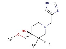 (4S*)-1-(1H-imidazol-4-ylmethyl)-4-(methoxymethyl)-3,3-dimethylpiperidin-4-ol