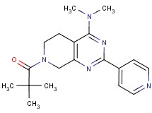 7-(2,2-dimethylpropanoyl)-N,N-dimethyl-2-(4-pyridinyl)-5,6,7,8-tetrahydropyrido[3,4-d]pyrimidin-4-amine