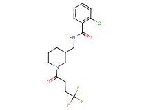 2-chloro-N-{[1-(4,4,4-trifluorobutanoyl)-3-piperidinyl]methyl}benzamide