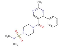 N,N-dimethyl-4-[(2-methyl-4-phenylpyrimidin-5-yl)carbonyl]piperazine-1-sulfonamide