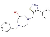 1-benzyl-4-[(4-isopropyl-1,2,3-thiadiazol-5-yl)methyl]-1,4-diazepan-6-ol