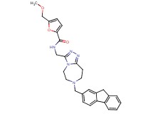 N-{[7-(9H-fluoren-2-ylmethyl)-6,7,8,9-tetrahydro-5H-[1,2,4]triazolo[4,3-d][1,4]diazepin-3-yl]methyl}-5-(methoxymethyl)-2-furamide