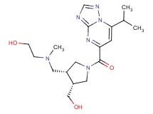 2-[({(3R*,4R*)-4-(hydroxymethyl)-1-[(7-isopropyl[1,2,4]triazolo[1,5-a]pyrimidin-5-yl)carbonyl]pyrrolidin-3-yl}methyl)(methyl)amino]ethanol