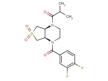 (4aS*,7aR*)-1-(3,4-difluorobenzoyl)-4-isobutyryloctahydrothieno[3,4-b]pyrazine 6,6-dioxide