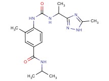 N-isopropyl-3-methyl-4-[({[1-(5-methyl-1H-1,2,4-triazol-3-yl)ethyl]amino}carbonyl)amino]benzamide