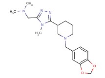 ({5-[1-(1,3-benzodioxol-5-ylmethyl)piperidin-3-yl]-4-methyl-4H-1,2,4-triazol-3-yl}methyl)dimethylamine