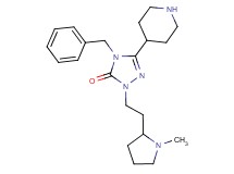 4-benzyl-2-[2-(1-methyl-2-pyrrolidinyl)ethyl]-5-(4-piperidinyl)-2,4-dihydro-3H-1,2,4-triazol-3-one dihydrochloride