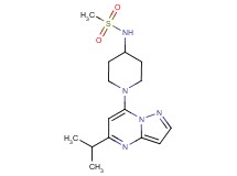 N-[1-(5-isopropylpyrazolo[1,5-a]pyrimidin-7-yl)-4-piperidinyl]methanesulfonamide