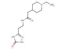 2-(1-ethyl-4-piperidinyl)-N-[2-(5-oxo-4,5-dihydro-1H-1,2,4-triazol-3-yl)ethyl]acetamide
