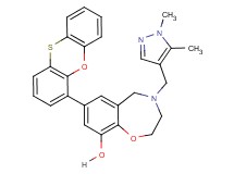 4-[(1,5-dimethyl-1H-pyrazol-4-yl)methyl]-7-(4-phenoxathiinyl)-2,3,4,5-tetrahydro-1,4-benzoxazepin-9-ol