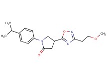 1-(4-isopropylphenyl)-4-[3-(2-methoxyethyl)-1,2,4-oxadiazol-5-yl]-2-pyrrolidinone