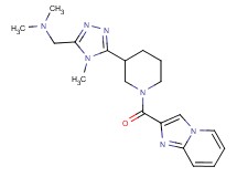 ({5-[1-(imidazo[1,2-a]pyridin-2-ylcarbonyl)piperidin-3-yl]-4-methyl-4H-1,2,4-triazol-3-yl}methyl)dimethylamine