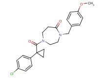 1-{[1-(4-chlorophenyl)cyclopropyl]carbonyl}-4-(4-methoxybenzyl)-1,4-diazepan-5-one