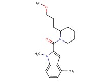 2-{[2-(3-methoxypropyl)-1-piperidinyl]carbonyl}-1,4-dimethyl-1H-indole