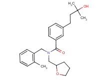 3-(3-hydroxy-3-methylbutyl)-N-(2-methylbenzyl)-N-(tetrahydro-2-furanylmethyl)benzamide