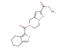 methyl 5-(4,5,6,7-tetrahydro-2-benzothien-1-ylcarbonyl)-4,5,6,7-tetrahydropyrazolo[1,5-a]pyrazine-2-carboxylate