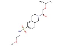 2-(isopropoxyacetyl)-N-(2-methoxyethyl)-1,2,3,4-tetrahydroisoquinoline-6-sulfonamide