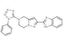 2-(1H-benzimidazol-2-yl)-5-(1-phenyl-1H-tetrazol-5-yl)-4,5,6,7-tetrahydropyrazolo[1,5-a]pyrazine