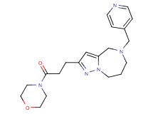 2-[3-(4-morpholinyl)-3-oxopropyl]-5-(4-pyridinylmethyl)-5,6,7,8-tetrahydro-4H-pyrazolo[1,5-a][1,4]diazepine