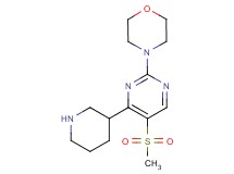 4-[5-(methylsulfonyl)-4-piperidin-3-ylpyrimidin-2-yl]morpholine
