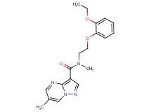 N-[2-(2-ethoxyphenoxy)ethyl]-N,6-dimethylpyrazolo[1,5-a]pyrimidine-3-carboxamide