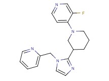 3-fluoro-4-{3-[1-(2-pyridinylmethyl)-1H-imidazol-2-yl]-1-piperidinyl}pyridine