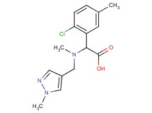 (2-chloro-5-methylphenyl){methyl[(1-methyl-1H-pyrazol-4-yl)methyl]amino}acetic acid
