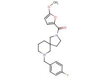 7-(4-fluorobenzyl)-2-(5-methoxy-2-furoyl)-2,7-diazaspiro[4.5]decane