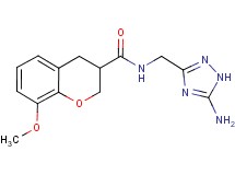 N-[(5-amino-1H-1,2,4-triazol-3-yl)methyl]-8-methoxychromane-3-carboxamide