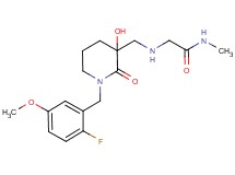 N~2~-{[1-(2-fluoro-5-methoxybenzyl)-3-hydroxy-2-oxopiperidin-3-yl]methyl}-N~1~-methylglycinamide