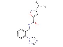 3-isopropyl-N-[2-(1H-1,2,4-triazol-1-yl)benzyl]-5-isoxazolecarboxamide
