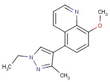 5-(1-ethyl-3-methyl-1H-pyrazol-4-yl)-8-methoxyquinoline