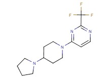 4-(4-pyrrolidin-1-ylpiperidin-1-yl)-2-(trifluoromethyl)pyrimidine