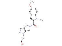 2-[5-[(5-methoxy-1-methyl-1H-indol-2-yl)carbonyl]-5,6-dihydropyrrolo[3,4-c]pyrazol-1(4H)-yl]ethanol