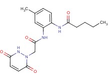 N-(2-{[(3,6-dioxo-3,6-dihydropyridazin-1(2H)-yl)acetyl]amino}-4-methylphenyl)pentanamide